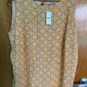 NWT Loft Yellow Print Tank 18